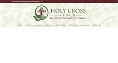 Desktop Screenshot of holycrosslafayette.com