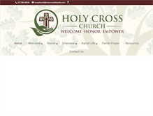 Tablet Screenshot of holycrosslafayette.com